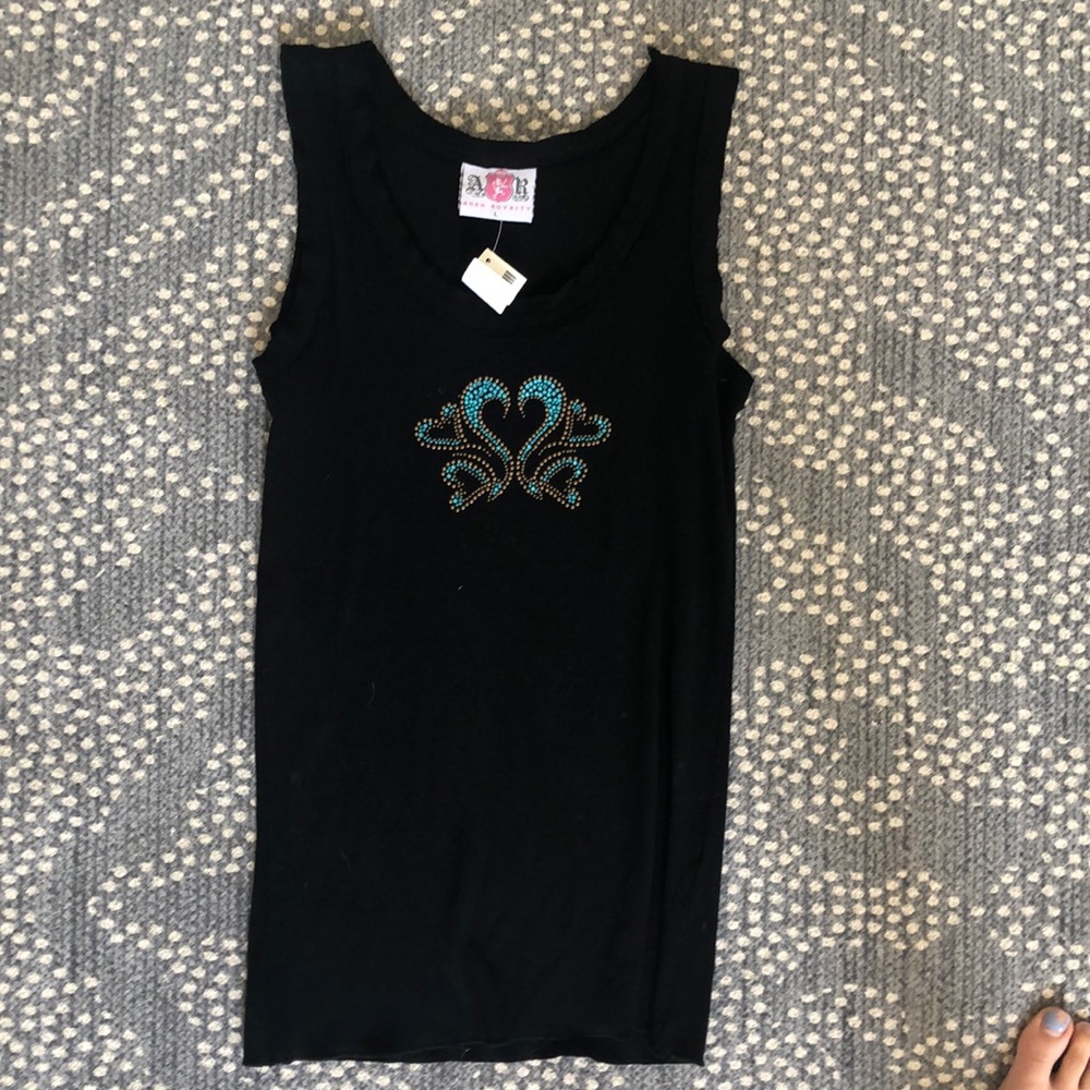 Bedazzled Black Tank